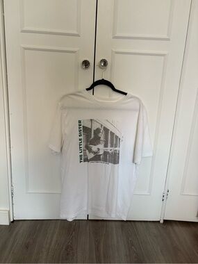 Brandy Melville The Little Sister White Graphic Tee